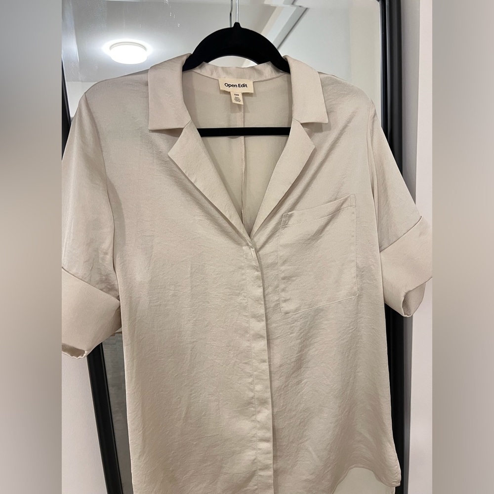 Open Edit Beige Blouse - Picture 2 of 3
